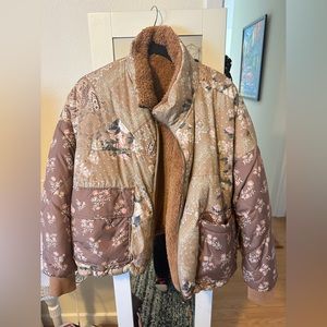 Reversible American eagle coat